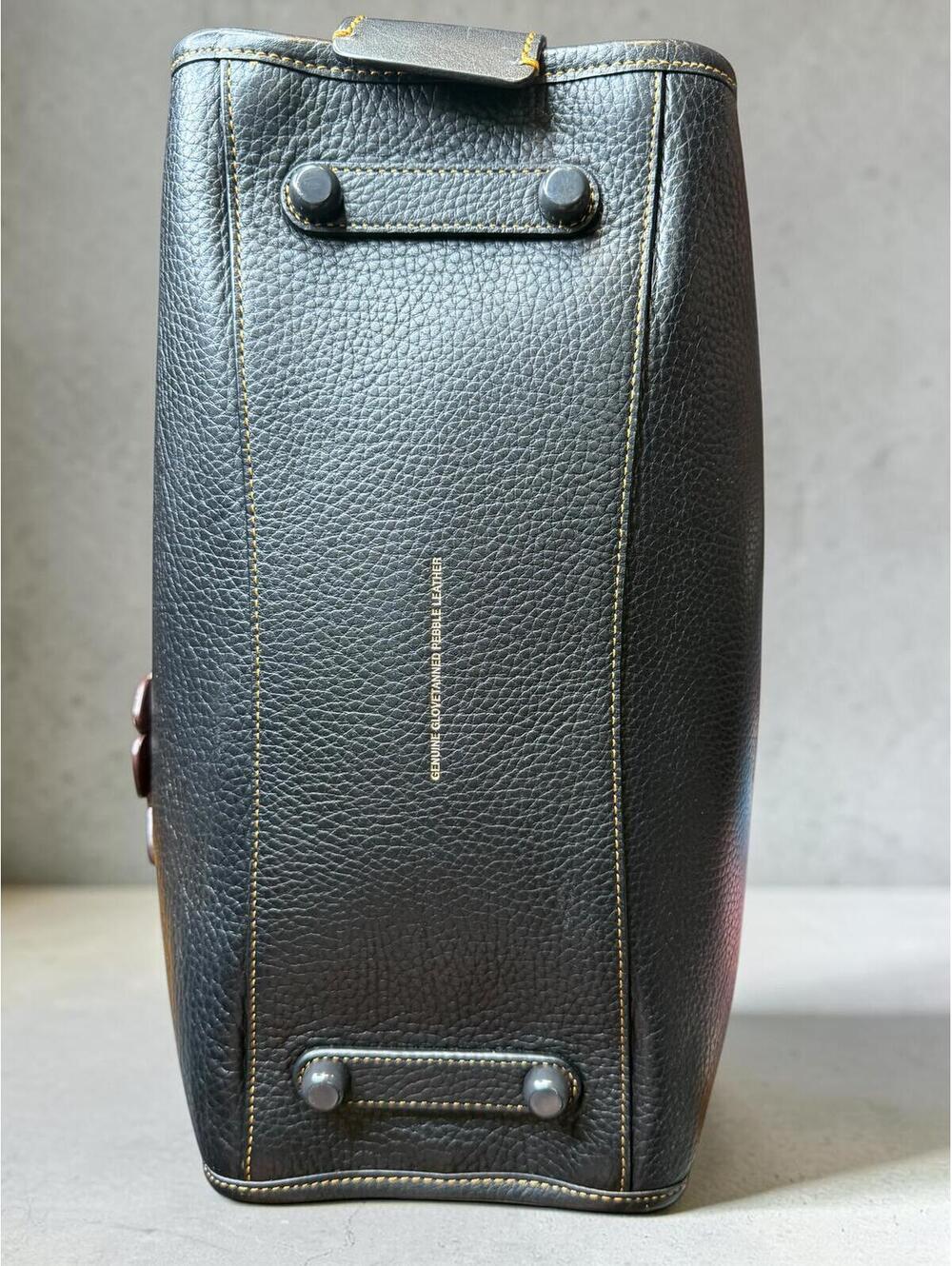 Coach Rogue 31 with Tea Rose Flowers, Glove-Tanned Leather Satchel Rare - Picture 6 of 15